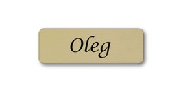 Two Broke Girls Oleg Name Badge Halloween Costume With Magnet Fastener - £13.41 GBP