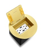 2 Pcs Recessed Floor Outlet with Quick Charging Port 4.8A USB A+USB C 20... - $28.68
