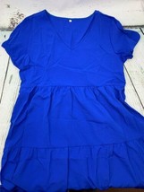 Women Casual Beach Short Mini Dress Baggy Pleated Swing A Line Sundress ... - $24.22