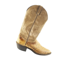 Laredo 6743 Men’s Cowboy Western  Boots Men’s Black Gold Snakeskin 10 1/2 D - £65.99 GBP