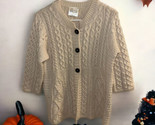 Kilronan Knitwear Womens Sweater 100% Merino Wool Cardigan SMALL Ireland... - $37.61