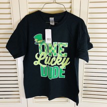 St. Patrick&#39;s Day &quot;One Lucky Dude” T-Shirt Size Youth Medium - £7.51 GBP
