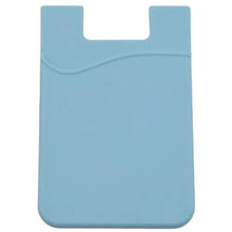 (3) Blue Phone Wallet Silicone Credit Card ID Holder Pocket Stick On Bra... - £4.98 GBP