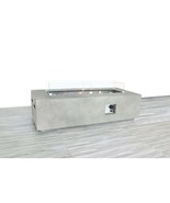 Modern Rectangular Concrete Propane Fire Pit Table w/ Fiber, Adj. Flame - $1,073.57 CAD