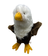 Fiesta Toys Bald Eagle Bird Stuffed Animal Toy Wild Eagle Embroidered Wing Plush - £7.91 GBP