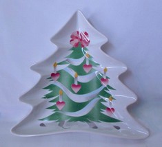 Vintage Sango Home for Christmas Tree Shaped Serving Plate Dish Bowl 9.5&quot; x 10&quot; - £19.17 GBP