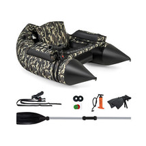 350 LBS Inflatable Fishing Float Tube with Adjustable Backrest and Backp... - $791.45 CAD