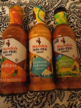 3 Bottles of Nando's Peri Peri Sauces- Original, Coconut&Lemon, Lemon&Herb - £10.44 GBP