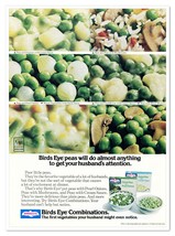Birds Eye Peas Get Husband&#39;s Attention Vintage 1976 Full-Page Magazine Ad - $9.70