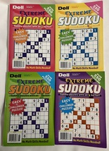 Lot of (4) Dell Extreme Sudoku Puzzle Books 2020 2021 - £18.34 GBP