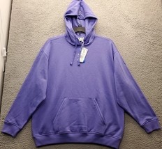 Adidas Pullover Hoodie Women XS Purple Oversized Ribbed Cuff Kangaroo Po... - €30,68 EUR