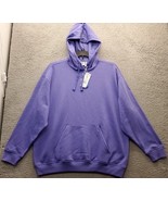 Adidas Pullover Hoodie Women XS Purple Oversized Ribbed Cuff Kangaroo Po... - €29,96 EUR