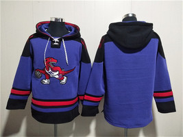 Men&#39;s Toronto Raptors Blank Purple Lace-Up Pullover Hoodie - $1,425.21 MXN