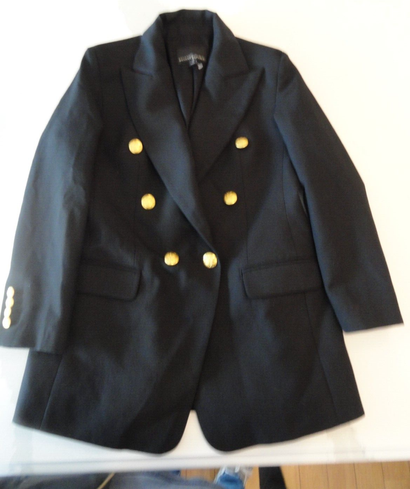 WOMENS BANANA REPUBLIC SIZE 2 BLACK DRESS COAT JACKET BLAZER - $68.84