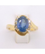 Authenticity Guarantee 
14K Gold Large 2.24ct Genuine Natural Sapphire a... - £798.48 GBP