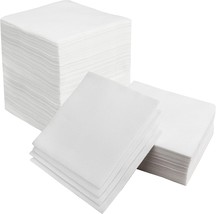 White Cocktail Napkins 100 Beverage Napkins- Eco-Friendly Absorbent Disposable - £10.82 GBP