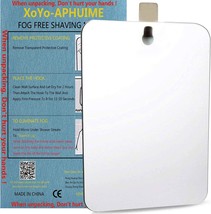 Xoyo-Large Fogless Shower Mirror（11Inx7.48In）, Includes 1 Adhesive Hooks, - £35.40 GBP