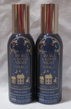 White Barn Bath &amp; Body Works Room Spray Set Lot of 2 TO ALL A GOOD NIGHT - $29.49