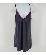 Linea Donatello Nightgown Size M Black Lace Trim - £10.45 GBP