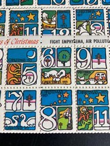 Days of Christmas Seals 12 full sheets American Lung Association 1973-1974 Vtg - $19.79