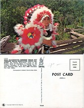 North Carolina Cherokee Native American Boy Mose Walkingstick VTG Postcard - £7.49 GBP