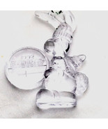 1992 Energizer Battery Bunny Mascot Christmas Ornament Clear Acrylic Vin... - $12.95