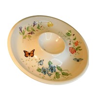 Lenox Butterfly Meadow Chip &amp; Dip Bowl New - £94.95 GBP