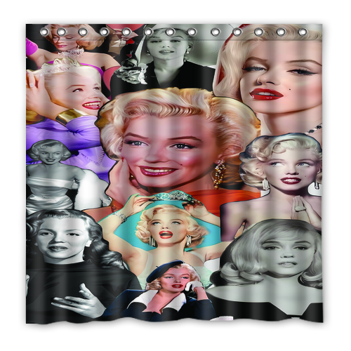 Marilyn Monroe Custom Waterproof Polyester Shower Curtain 4 Size Item image 10