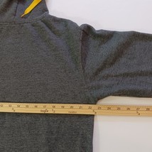 Batman Men's Gray & Yellow Graphic Drawstring Hoodie Pullove Sweatshirt Size L image 15