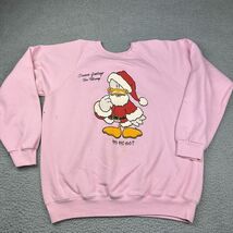 Vintage 80s Pahrump Pink Sweatshirt Adult Size Large Santa Duck Made In USA - €16,31 EUR