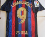 Robert Lewandowski #9 Barcelona La Liga Match Slim Home Soccer Jersey 20... - $85.00