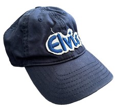 Elvis Presley Navy Blue Graceland Distressed Baseball Cap Hat Strap Back Trucker - £6.34 GBP