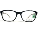 Bebe Eyeglasses Frames BB5075 001 JOIN THE CLUB Black Nude Studded 52-17... - $41.86