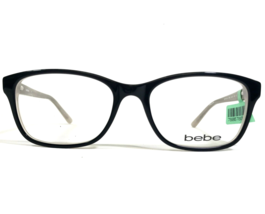 Bebe Eyeglasses Frames BB5075 001 JOIN THE CLUB Black Nude Studded 52-17-135 - $41.86