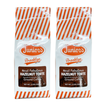 Junior&#39;s Most Fabulous Hazelnut Torte, Medium Roast Ground Coffee, 2/12 oz bags - £15.18 GBP