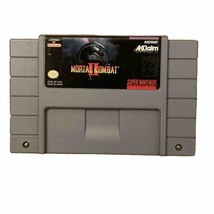 Super Nintendo SNES Mortal Kombat II Video Game TESTED 1994 Vintage Multiplayer - £17.28 GBP