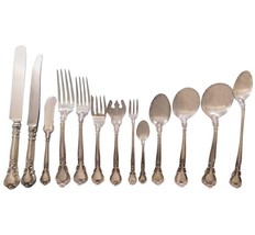 Chantilly by Gorham Sterling Silver Flatware Set for 18 Service 240 pcs Dinner - £13,305.97 GBP