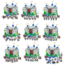Medieval Blue Lion Knights&#39; Castle with Minifigures &amp; Weapons Collection - £35.83 GBP+
