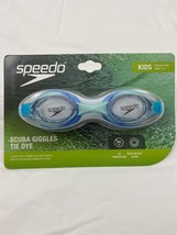 Speedo Kids Scuba Giggles Tie Dye Goggle Blue UVA UVB Speed Fit  Age 3-8---X21 - $10.39