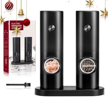 Electric Salt And Pepper Grinder Set (2 Pack), One Hand Adjustable Coarseness, B - $18.99