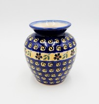 Boleslawiec Polish Pottery Stargazer Fields Jar Vase Blue 5 Inch Floral ... - £19.97 GBP