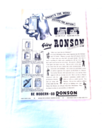 1939 Ad Ronson Cigarette Lighters 7 Styles Featured - $184.10 MXN