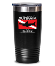 20 oz Tumbler Stainless Steel Insulated  Funny I don&#39;t have to swimout the  - £25.75 GBP
