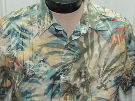 Men&#39;s LARGE The Territory Ahead Short Sleeve Shirt 100% Cotton Hawaiian ... - $24.74