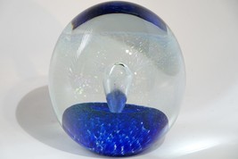 Art Glass Paperweight Eickholt fountain Vortex Magnum  Dichroic Iridesce... - £98.55 GBP