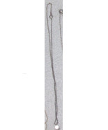 Plated over Silver Jewelry Chain Necklace with Diamond Colored Stone Pen... - $8.50