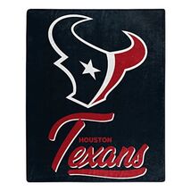 Houston Texans 50&quot; by 60&quot; Plush Signature Raschel Throw Blanket - NFL - $36.85