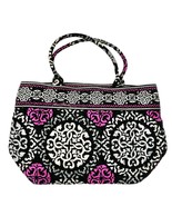 Vera Bradley Canterbury Magenta Satchel Handbag 10 x 10 x 5 Black Gray M... - £17.77 GBP