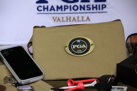 PGA Tan Canvas Zipper Bag - Great Gift - £18.64 GBP