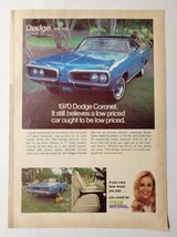 1970 Dodge Coronet Magazine Ad - £7.89 GBP